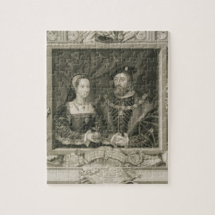 Portret van Mary (1496-1533) Koningin van Frankrij Legpuzzel