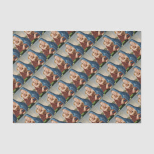 Portret van Mary Holding Baby Jesus Tissuepapier