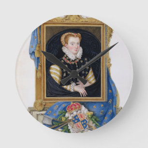 Portret van Mary Queen of Scots (1542-87) van 'Me Ronde Klok