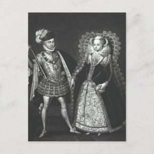 Portret van Mary Queen of Scots Briefkaart