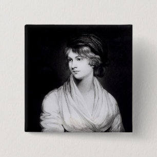 Portret van Mary Wollstonecraft Godwin Vierkante Button 5,1 Cm