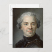 Portret van Maurice, Comte de Saxe 1747 Briefkaart (Voorkant / Achterkant)