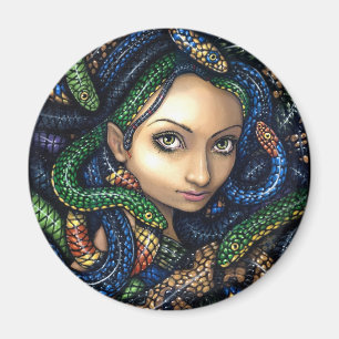 "Portret van Medusa" Magnet Magneet