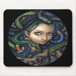 "Portret van Medusa" Mousepad Muismat