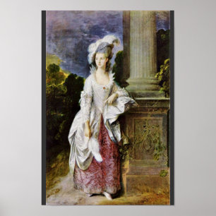 Portret van mevrouw Thomas Graham door Thomas Gain Poster