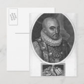 Portret van Michel de Montaigne Briefkaart (Voorkant / Achterkant)