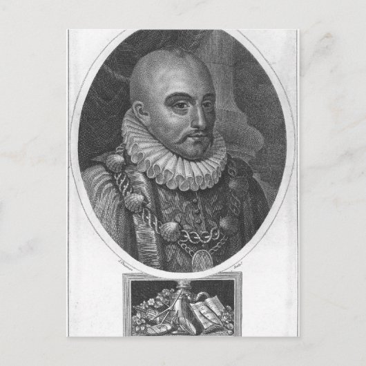 Portret van Michel de Montaigne Briefkaart (Voorkant)