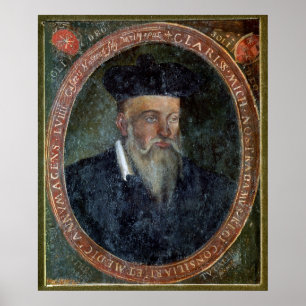 Portret van Michel de Nostradame Poster