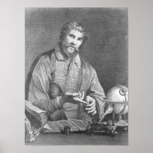 Portret van Michel de Nostradame Poster