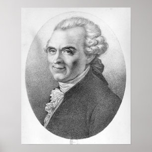 Portret van Michel-Jean Sedaine Poster