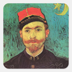 Portret van Milliet, de minnaar door Vincent van G Vierkante Sticker