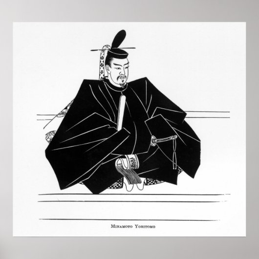 Portret van Minamoto Yoritomo Poster (Voorkant)