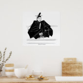 Portret van Minamoto Yoritomo Poster (Keuken)