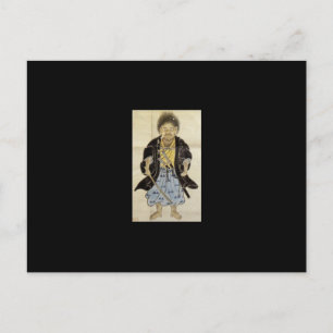 Portret van Miyamoto Musashi als jongen, Edo-perio Briefkaart