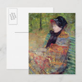 Portret van Mlle C. Lydia Cassatt, 1880 Briefkaart (Voorkant / Achterkant)