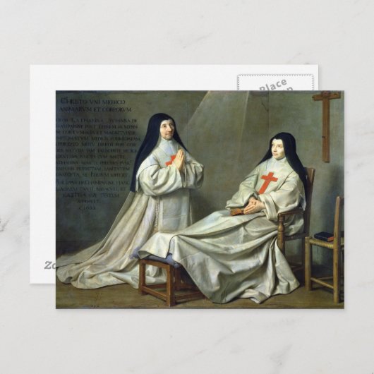 Portret van moeder Catherine-Agnes Briefkaart (Voorkant / Achterkant)