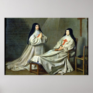 Portret van moeder Catherine-Agnes Poster