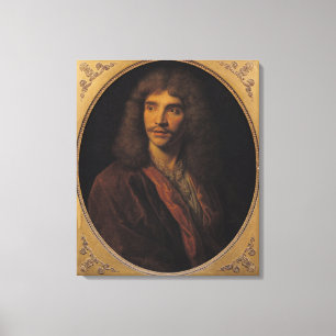 Portret van Moliere Canvas Afdruk