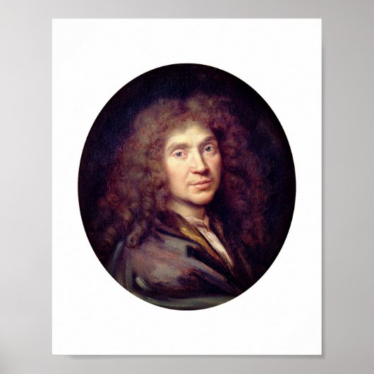 Portret van Molière door Pierre Mignard (c. 1658) Poster (Voorkant)