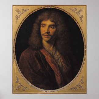 Portret van Moliere Poster