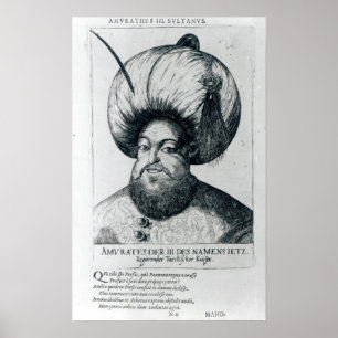 Portret van Murad III Poster
