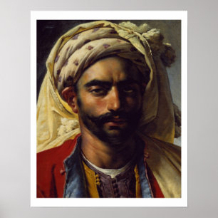 Portret van Mustapha Poster