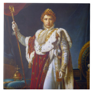 Portret van Napoleon Bonaparte, Francois Gérard Tegeltje