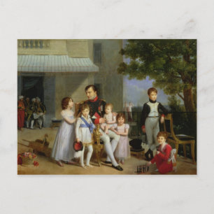 Portret van Napoleon Bonaparte met zijn Nephews Briefkaart