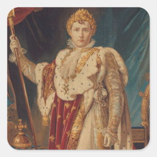 Portret van Napoleon I 1808-11 Vierkante Sticker