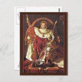 Portret van Napoleon I. Door Ingres Jean Auguste D Briefkaart (Voorkant / Achterkant)