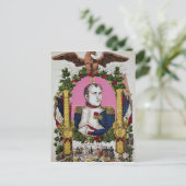 Portret van Napoleon I in strijd met Briefkaart (Staand voorkant)