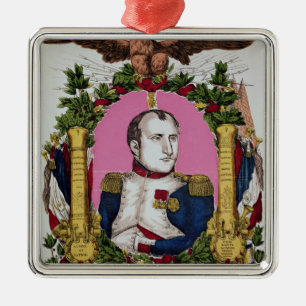Portret van Napoleon I in strijd met Metalen Ornament