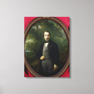 Portret van Napoleon III c.1857 Canvas Afdruk