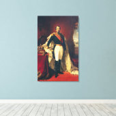 Portret van Napoleon III keizer van Frankrijk Canvas Afdruk (Insitu (Houten vloer))