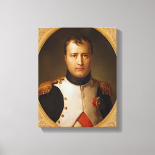 Portret van Napoleon in uniform Canvas Afdruk