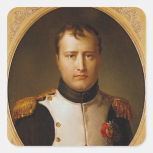 Portret van Napoleon in uniform Vierkante Sticker