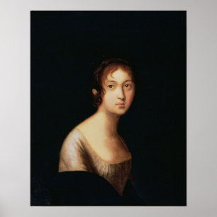 Portret van Natalia Goncharova, 1820 jaar Poster