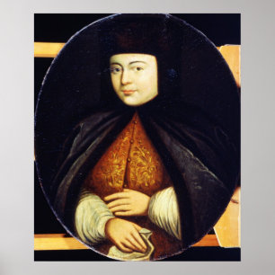 Portret van Natalia Kirillovna Naryshkina Poster