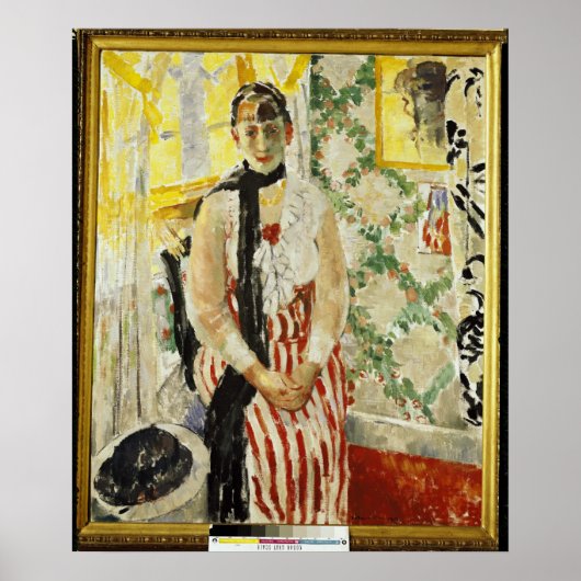 Portret van Nel Wouters 1912 Poster (Voorkant)