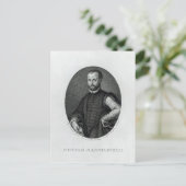 Portret van Niccolo Machiavelli Briefkaart (Staand voorkant)