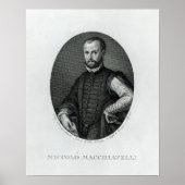 Portret van Niccolo Machiavelli Poster (Voorkant)