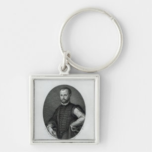 Portret van Niccolo Machiavelli Sleutelhanger