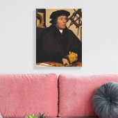 Portret van Nicholas Kratzer 1528 Canvas Afdruk (Insitu (Woonkamer))