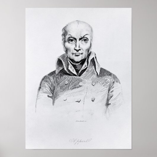 Portret van Nicolas Appert Poster (Voorkant)