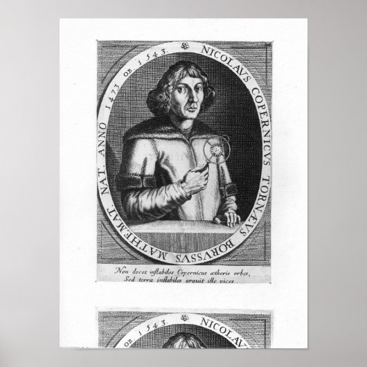 Portret van Nicolas Copernicus Poster (Voorkant)