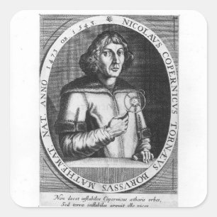 Portret van Nicolas Copernicus Vierkante Sticker