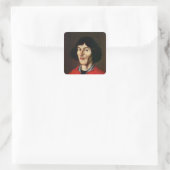 Portret van Nicolaus Copernicus Vierkante Sticker (Tas)