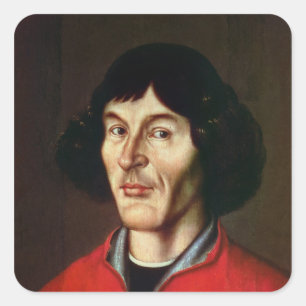 Portret van Nicolaus Copernicus Vierkante Sticker