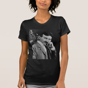 Portret van Nikola Tesla T-shirt