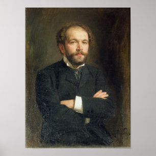 Portret van Nikolai Karlovich Medtner 1906 Poster
